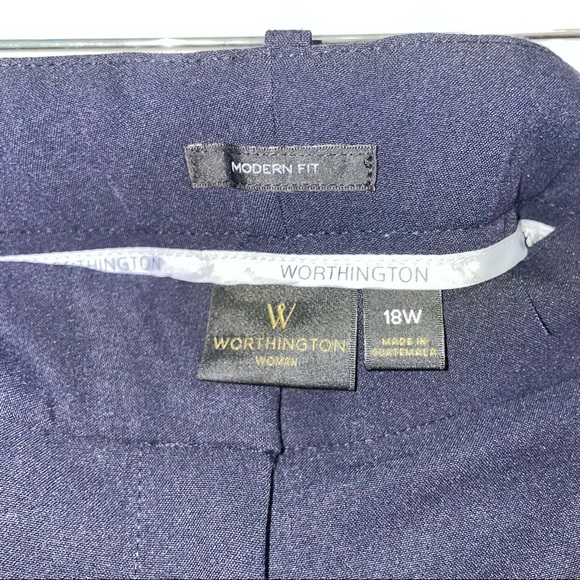 Worthington size 18 W navy blue pants NWT - Picture 3 of 6